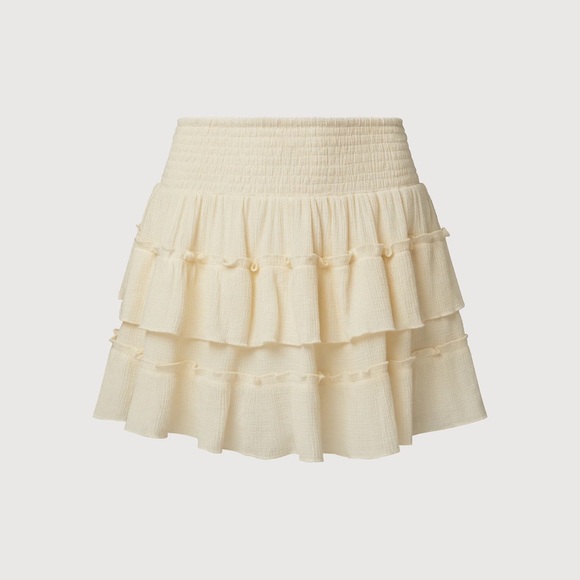 Cream Ruffled Two-Piece Set - Picture 5 of 6